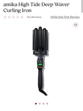 amika Deep Wave Triple-Barrel Waver – Black with Green Indicator